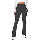 TOPYOGAS Womens Flare Yoga Pants High Waist Tummy Control Bootcut Flare Leggings Workout Wide Leg Pants with Pockets