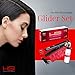 HSI Professional Glider | Ceramic Tourmaline Ionic Flat Iron Hair Straightener | Straightens & Curls with Adjustable Temp | Incl Glove, Pouch, Travel Size Argan Oil Hair Treatmentthumb 1