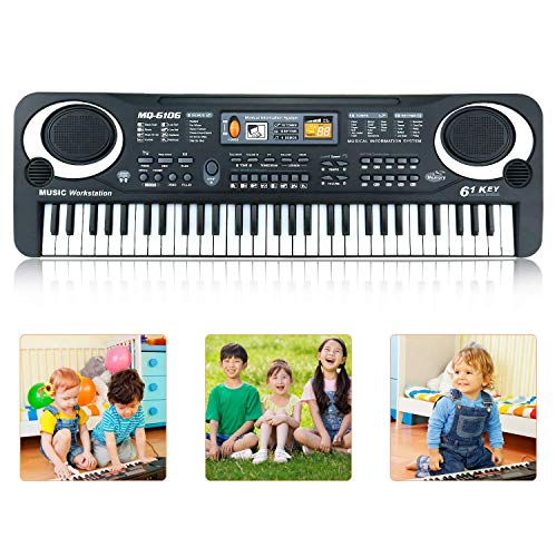 image for M SANMERSEN Piano for Kids, 2018 Improved Version 61 Keys Electronic M