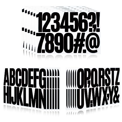 288 Pieces 18 Sheets Letter Stickers,Self Adhesive