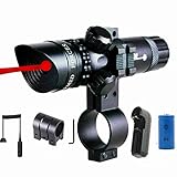 TZWNS 3 Modes Zoomable Laser Sight Scope bundle with Mount, Tactical power and Battery Charger (7 Items)