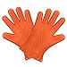 Homitt BBQ Grilling Gloves, Silicone Heat Resistant Oven Mitts & Hot Pads, Insulated &Waterproof, Hand Protection, Home Kitchen Accessories for Cooking, Baking, Smoking & Potholder (M)