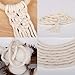 XKDOUS Macrame Cord 3mm x 250Yards, Natural Cotton Macrame Rope, Cotton Cord for Wall Hanging, Plant Hangers, Crafts, Knitting, Decorative Projects, Soft Undyed Cotton Rope