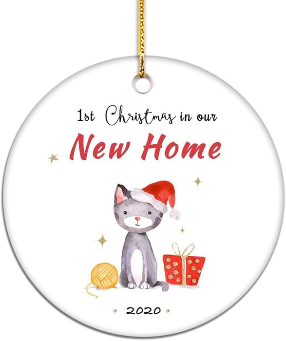 Top 10 New Home With Cat Personalized Christmas Ornaments
