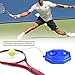 Vjoy Tennis Ball Trainer, Tennis Base with A Rope Self-Study Tennis Rebound Player with Trainer Baseboard + 2 Training Ball (Tennis Trainer)