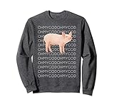 Unisex Shane Dawson Oh My God Pig Sweatshirt Small Dark Heather