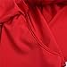 BLDO Women's Ruffles Off Shoulder Solid Chiffon Blouse Crop Top (XL, Red)