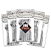 Appetizer Forks Value Pack -- 100 Silver Mini Forks for Appetizers (Disposable) primary