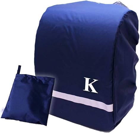 Amazon Co Jp ランドセルカバー 反射テープ付 レインカバー 雨の日用 アルファベットの転写シートが選べます 紺 便利な収納ポーチ付 おもちゃ