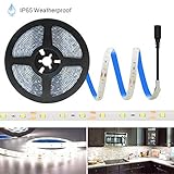 Weatherproof Warm White LED Light Strip, 3528 - 16.4 Feet, 300 LEDs, 3000K, 72 Lumens per Foot. 12V DC