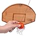 Tiki Toss Basketball and Hoop Swing Game Free Toss- Be The First to Swing A Basket 100% Bamboo Party Game (All Parts Included)