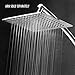 Razor Mega Size 9-inch Chrome Face Rainfall Shower Head (Square)