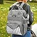 Diaper Bag Backpack - Large Waterproof Unisex Baby Diaper Backpack - Dark Grey