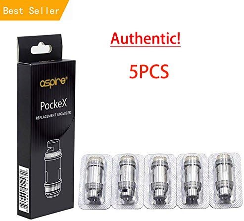 5pcs PockȇẊ 0.6 Cǒils For As-pire PockȇẊ ǞIO Ṽape PEṄ SŦǞrter KĬT
