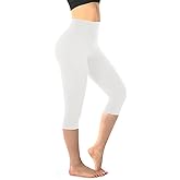 Walifrey Capri Leggings for Women, Buttery Soft High Waisted Leggings for Gym Yoga Workout