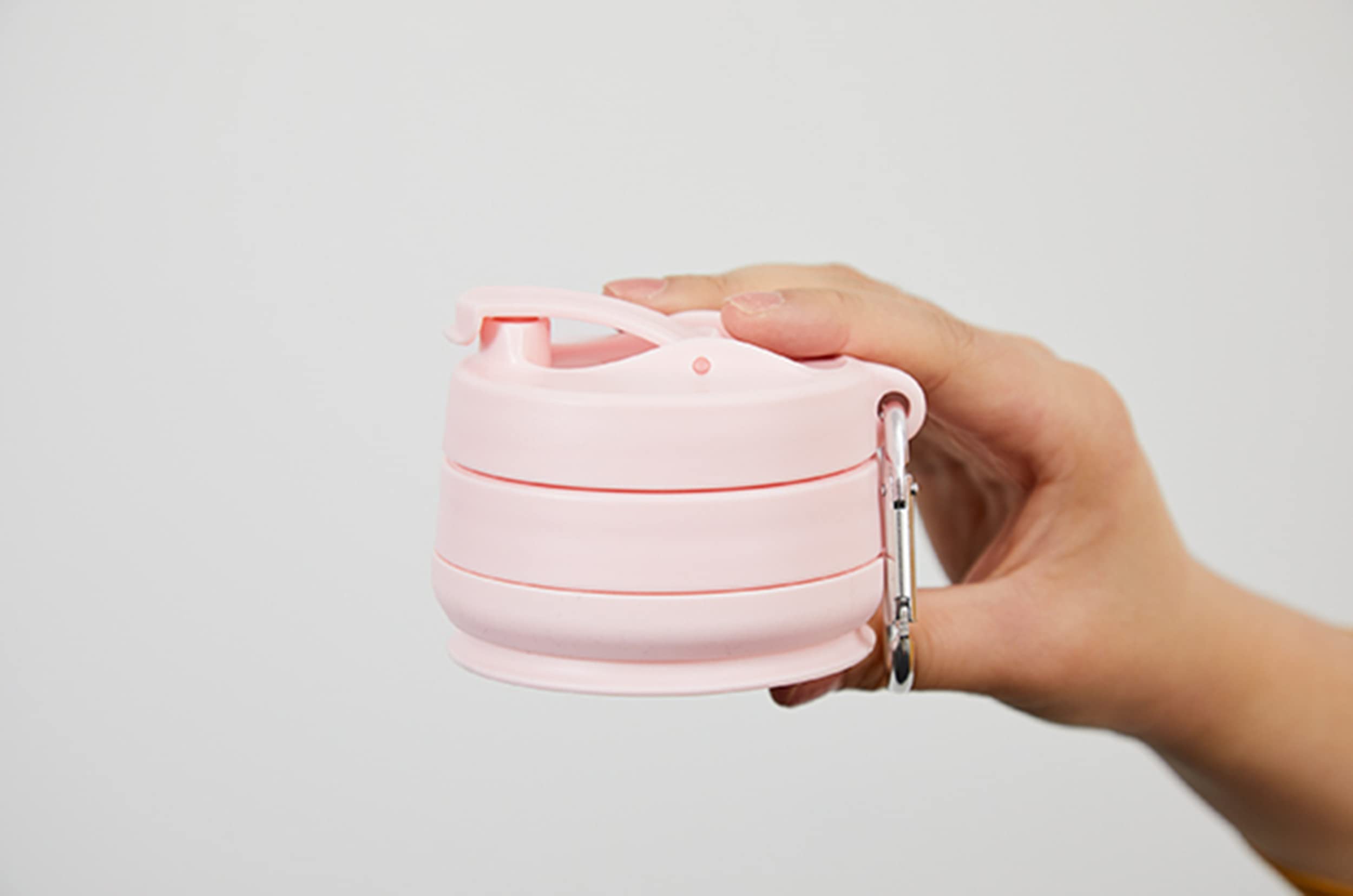 【ムーミンバレーパーク ムック本 付録】持ち運べる折りたたみシリコンタンブラー リトルミイ かわいい