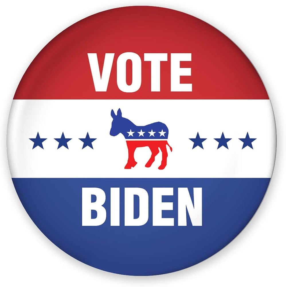 Vote Democrat Joe Biden For President 2020 3 Pin Back Button Buttons Pins