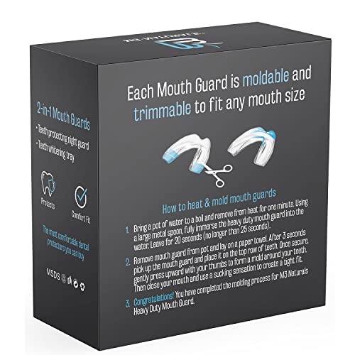 Mouth Guard for Grinding & Clenching Teeth BPA Free 4 Guards for Adults