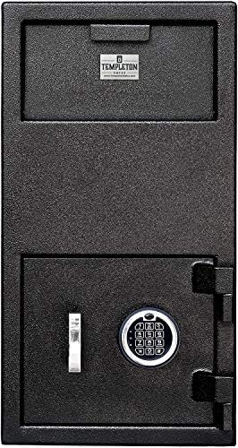 Templeton Safes Large Depository Safe with Electronic Keypad Combination with Key Backup, 1.4 CBF