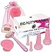 Facial Cupping Set Face Massager - FACE UP STARLET! AIM FOR THE STARS - Cupping Therapy - Silicone Cupping Set - Dermal Roller For Face - Silicone Face Brush - Conjunto de Ventosas Faciales