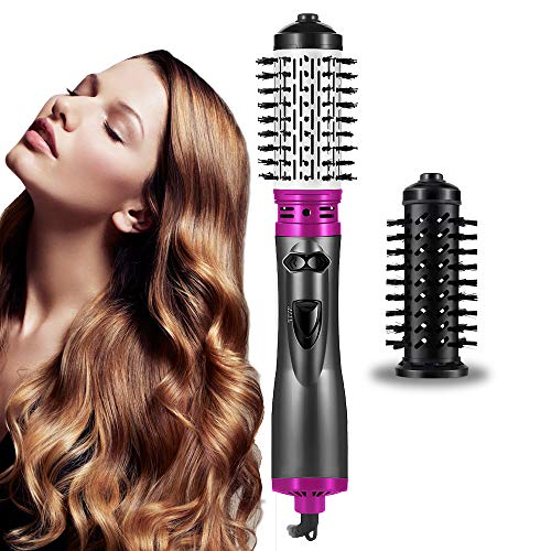 Hair Dryer Brush 3-in-1 Hot Air Brush Negative Ion Hair Straightener for Styling & Frizz Auto-Rotating Curling Brush Hair Dryer (purple) - Thumbnail 7