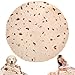 JISUSU Burritos Tortilla Blanket,Tortilla Warmer Blanket Realistic Soft Plush Comfort Round Food Blanket for Boys Girls Adults,Giant Human Taco Blanket-Diameter 60 inches …