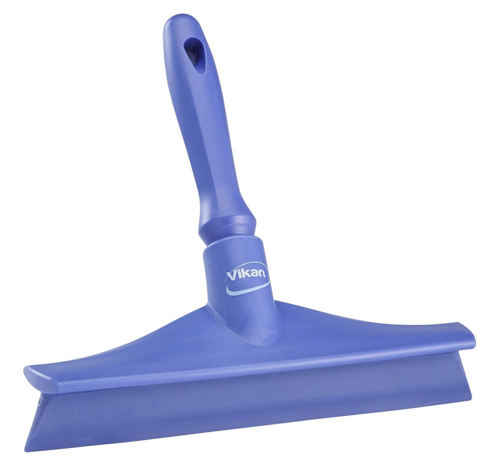 Vikan 71258 Rubber Polypropylene Frame Bench Single Blade Squeegee, 10", Purple