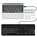 Macally 7 Color Backlit USB Keyboard (Large Print LED Lights/Illuminated Big Keys) Full Size Wired with Number Keypad for Apple Mac Pro iMac Mac Mini Desktops & MacBook Pro Air Laptop Computers