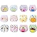 AUBIG Baby Boys Bloomers 4Pcs Toddler Girls Toilet Pee Potty Training Pants Cotton Underwear Ruffle Underpants Breathable Panties