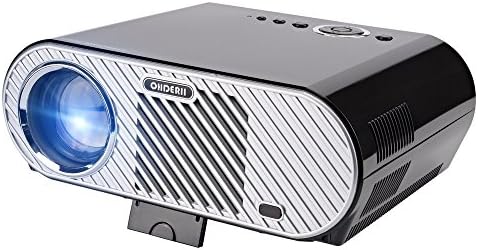 Ohderii Projector, 3200ANSI Luminous Efficiency Multimedia Home Theater Projectors 1280 800 Native Resolution Support 1080P HD-ideal for Outdoor Indoor Movie Night Projector