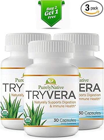 Amazon Com Purely Native Tryvera Buy 2 Get 1 Free Naturally purely native tryvera buy 2 get 1 free naturally relieves bouts of indigestion acid reflux heartburn gas bloating constipation helps with