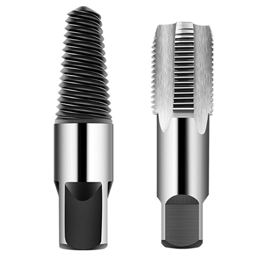 WANXIANG 1/2" Carbon Steel NPT Pipe Taps and 1/2" Broken Water Pipe Extractor,Home Water Pipe Kit