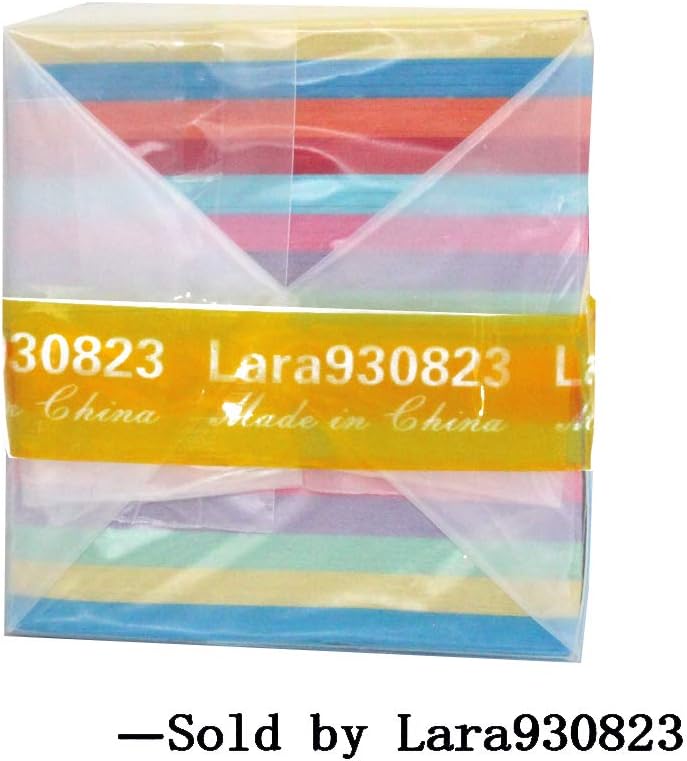 800 Sheets Origami Paper, Paper Crane 8 Colors, 800 Sheets(6.5 by 6.5 cm, or About 2.55 inches by 2.55 inches)