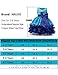 NNJXD Girl Ruffles Vintage Embroidered Sequins Flower Wedding Dress Size (140) 6-7 Years Rose