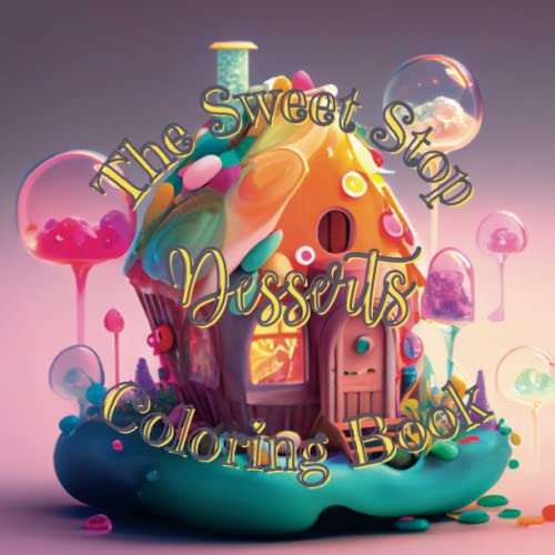 The Sweet Stop Desserts Coloring Book: Unleash your creativity and relax with sweet desserts coloring pages