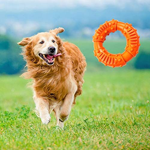 AJIEVWU Dog Chew Toys for Puppies Teething Chew Toys for Teething Indestructible Dog Toys Long Lasting Chew Toy Puppy Teething Chew Toys Perfect Training Teething Dog Chew Toys (Orange)