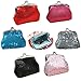 LovesTown Coin Purse,6 Pcs Assorted Colors Sparkly Bling Coin Purses Purse Pouch Small Clutch Wallet for Girls Party Favors