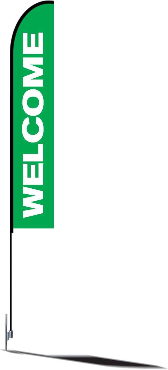 Amazon Com Flex Banner Evo With Welcome Print Garden Outdoor