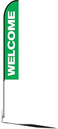 Amazon Com Flex Banner Evo With Welcome Print Garden Outdoor
