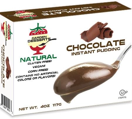 Garden Desserts All Natural Instant Chocolate Pudding (Pack of 5)