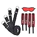 Bed Restráin Kit for Couples BDSM Game Play Bondageromance Restrainting Adjustable Straps Fur Tie up Hanscuffs Soft Wrist and Ankle Cuffs-RED