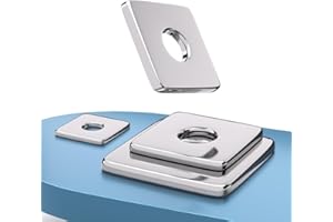 TESILANG M6*20 * 2.5(50pcs) Square Washers Plate ，Hot Galvanized Steel ，Heavy Duty Bearing Plate Square Strut Channel Washer for Cold Formed Steel Light Gauge Steel Framing