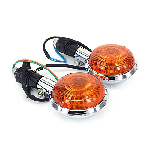 JFG RACING Len Front Turn Turning Signal Indicator Light Lamp For Yamaha Vstar XVS XV400 650 1100 1300 V-MAX 1200