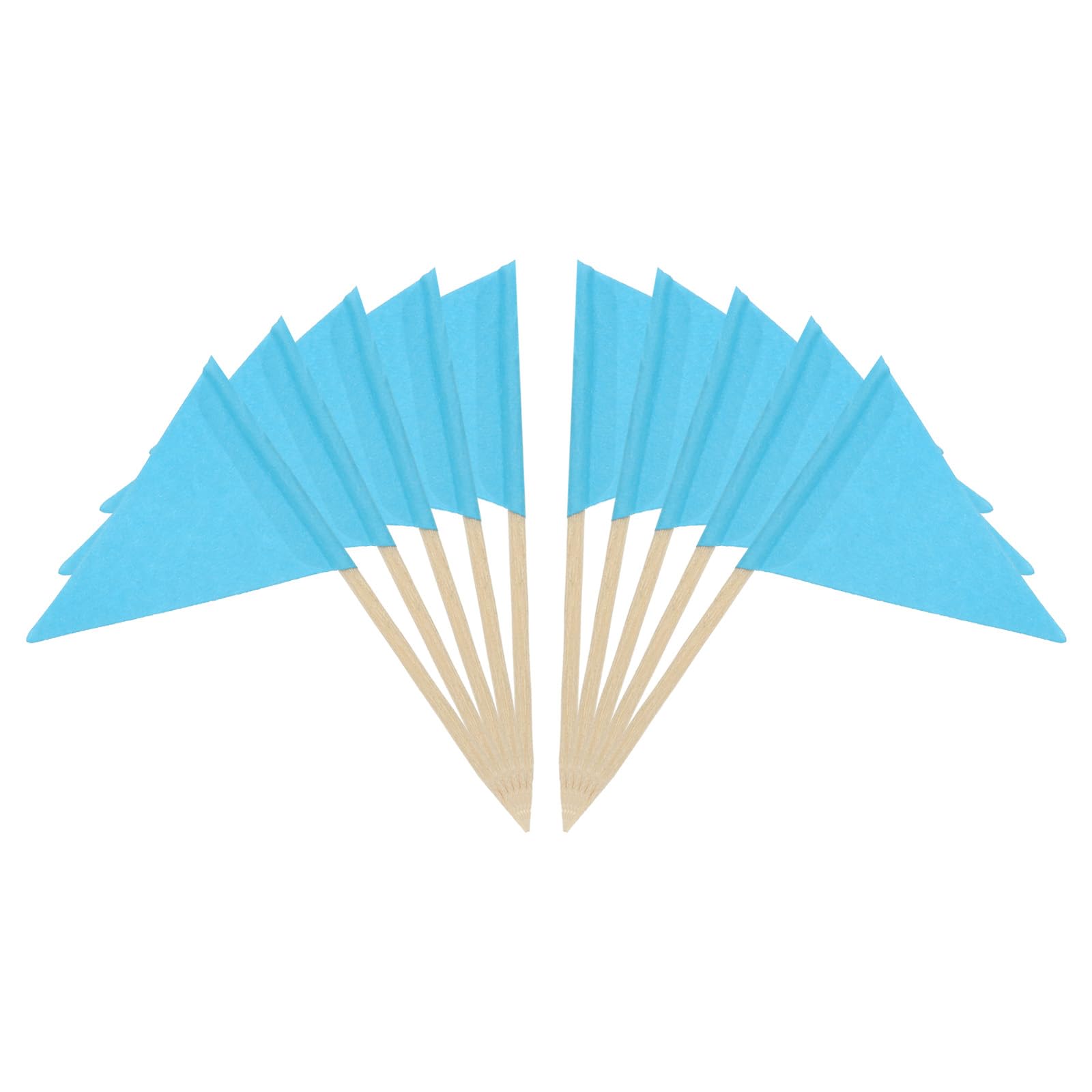 PATIKIL Flag Toothpicks, 100 Pcs Colorful Cheese Markers Colored Toothpicks Labeling Marking Cake Toppers Cupcake Sandwiches Cocktail Party Decor, Blue