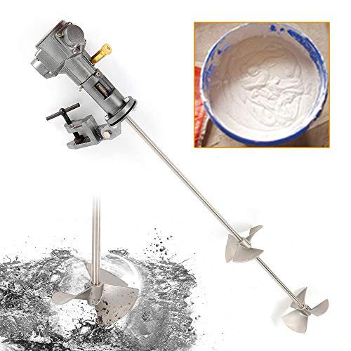 1/2HP 50 Gallon Pneumatic Bracket Mixer Tank Barrel Air Mix Clip Paint Blender Stainless Steel Automatic Paint Stirring Machine Mix Tool (US Shipping)