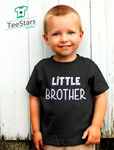 Little Brother Gift for Siblings New Brother Toddler/Infant Kids T-Shirt 2T Navy