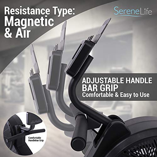 SereneLife Smart Rowing Machine-Home Rowing Machine with Smartphone Fitness Monitoring App-Row Machine for Gym or Home… - Image 3