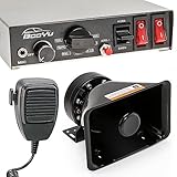 BooYu 9 Tones 12V 200W Warning Emergency Police