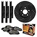 Max Advanced Brakes PerformanceMAX Front & Rear Brake Kit | Fits 1998-2002 Chevy Camaro | Slotted & Drilled E-Coated Rotors & Carbon Ceramic Brake Pads for Precision Control