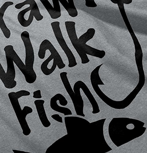 Crawl Walk Fish Funny Fishing New Parents Gifts Cute Baby Toddler Infant T